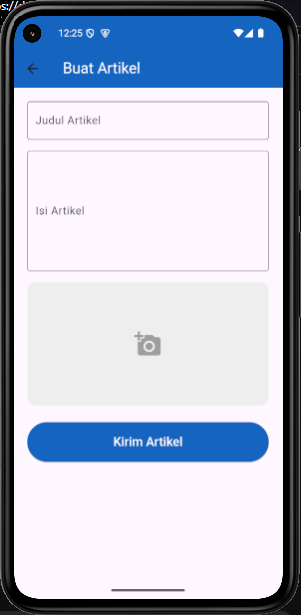 Create Article Screen